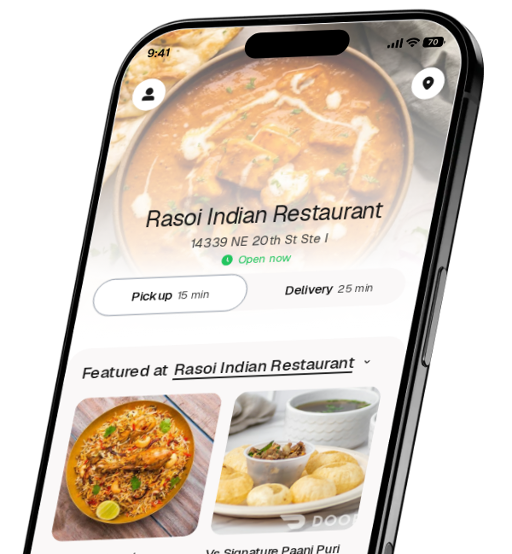 Rasoi Indian Restaurant app preview
