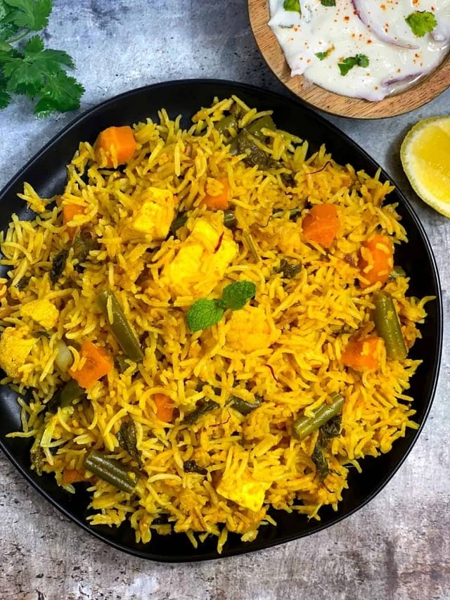 Paneer Biryani.