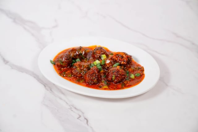 Veg Manchurian.