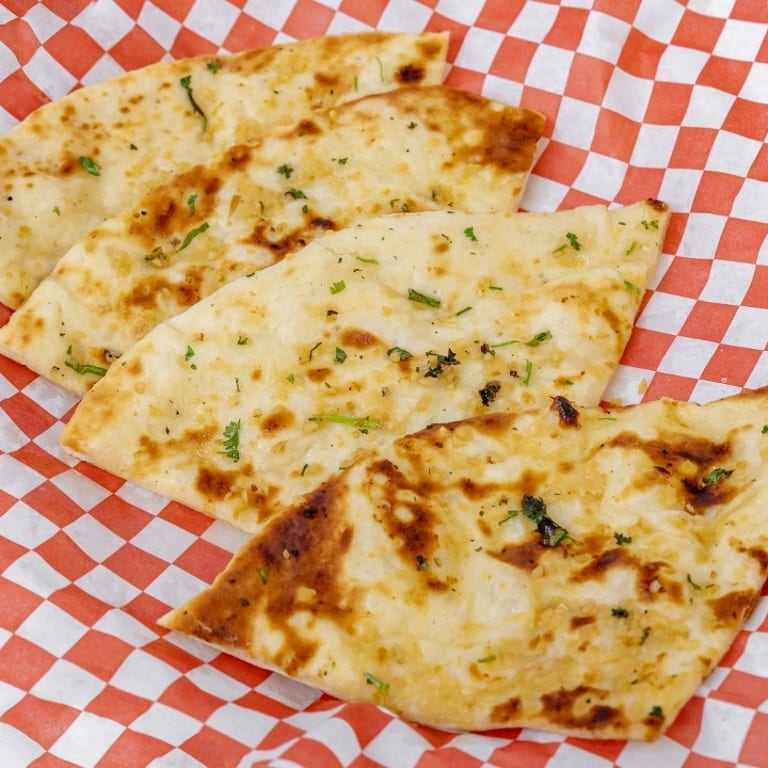 Delicious Garlic Naan Awaits