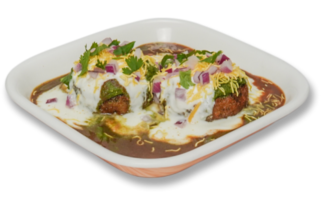Aloo Tikki Chaat.