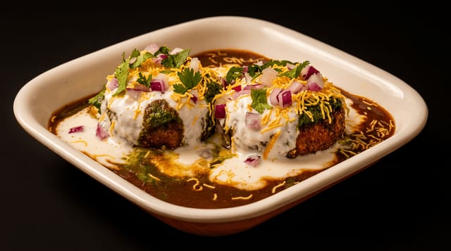 Aloo Tikki Chaat.